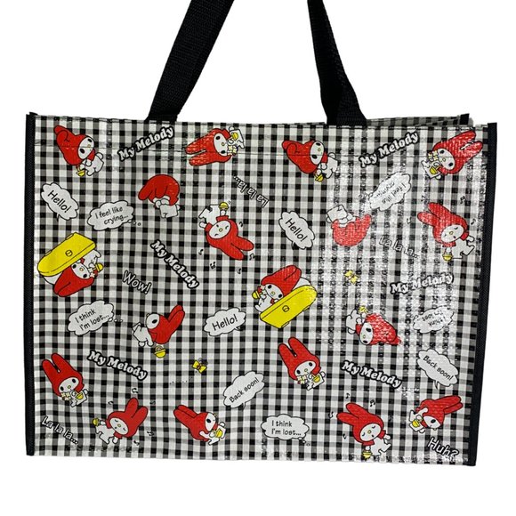 Sanrio My Melody Reusable Large Tote bag and Small Zip Top Bag | 2pcs Set - Picture 2 of 6
